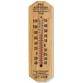 Large Oak Wood Indoor/ Outdoor Thermometer
